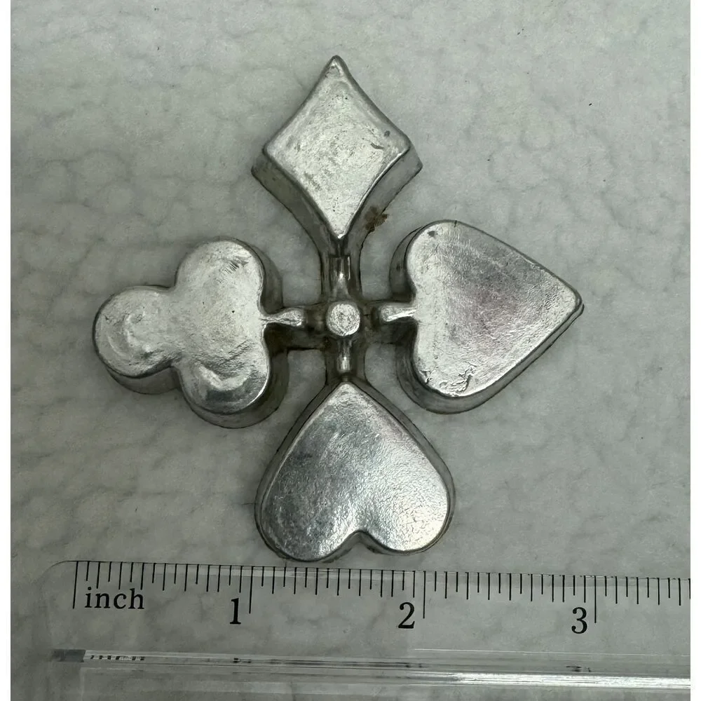 Vintage Metal Cookie Cutters Rosette Butterfly Flower Baking Stamps Set‎ Of 3